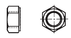 PVC Hex Nuts Plastic
