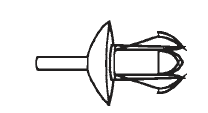 Plastic Blind Drive Rivets