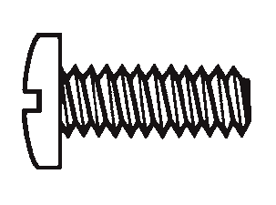 Plastic Binding Head Slotted Screws