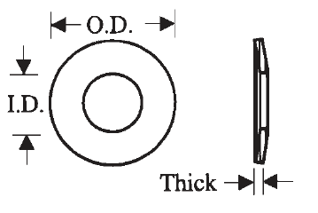Plastic Conical Washers / Spring Washers