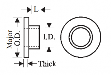Plastic Fibre (Hard Vulcanized) Shoulder Washers