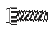 Plastic Economy Grade Thumb Screws, Unslotted