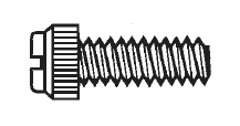 Plastic Economy Grade Thumb Screws, Slotted