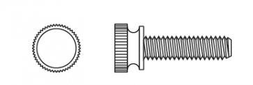 Plastic Knurled Head Thumb Screws