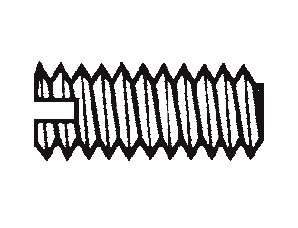 Plastic Slotted Set Screws