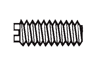 Plastic Plain Slotted Set Screws