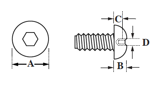 Plastic Button Head Socket Screws