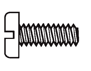 Plastic Pan Head Slotted Screws