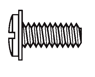 Plastic Washer Head Slotted Screws