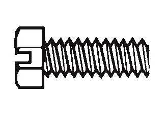 Plastic Hex Head Slotted Screws