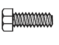 PVC Cap Screws & Machine Bolts - Hex Head Plastic