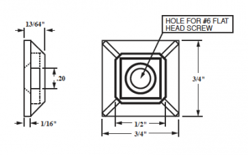 Nylon Cable Tie Mount Plastic