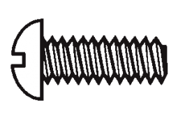 Plastic Round Head Slotted Screws