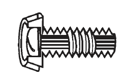 Plastic Metal Core Screws Round Head