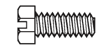 Plastic Hex Cap Screws, Slotted