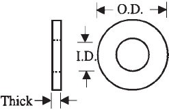 PTFE Washers Plastic