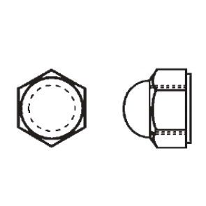 Nylon Threaded Cap Nuts Plastic