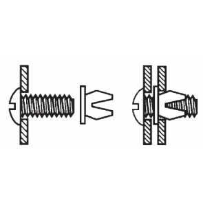 Nylon Blind Snap-In Nuts Plastic