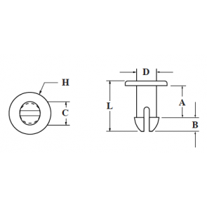 Plastic Push-In-Fasteners