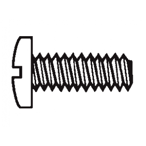 Plastic Binding Head Slotted Screws
