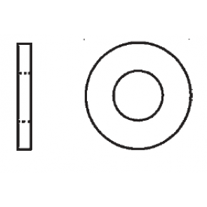 PVC Washers - White Plastic
