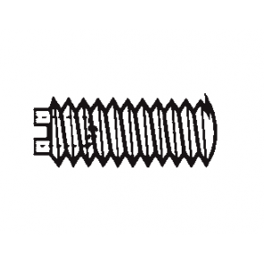 Plastic Oval Point Combination Hex Socket / Slotted Set Screws