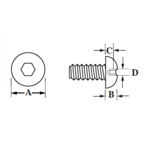 Plastic Button Head Socket Screws