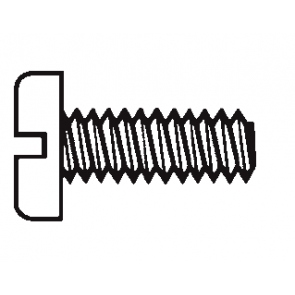 Plastic Pan Head Slotted Screws