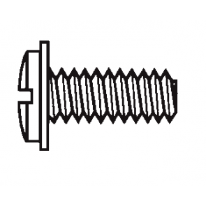 Plastic Washer Head Slotted Screws
