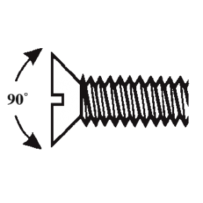 Metric Plastic Flat Head Screws