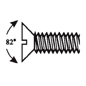 PVC Cap Screws - Flat Head Plastic