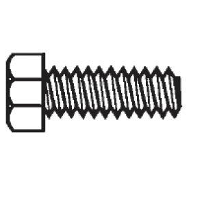 PVC Cap Screws & Machine Bolts - Hex Head Plastic