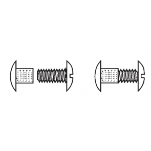 Clear Threaded Polycarbonate Post & Screws Plastic