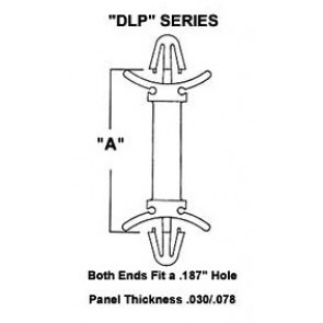 Plastic Nylon Dual Lock PCB Support Posts