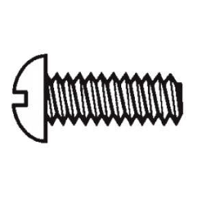 Plastic Round Head Slotted Screws