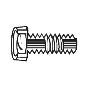 Plastic Metal Core Screws Fillister Head