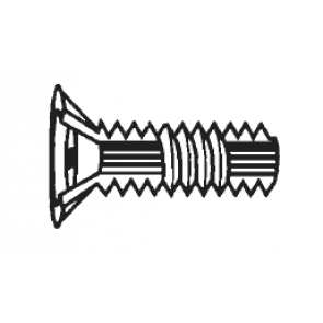 Plastic Metal Core Screws Flat Head