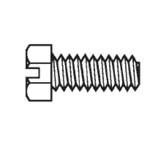 Plastic Hex Cap Screws, Slotted